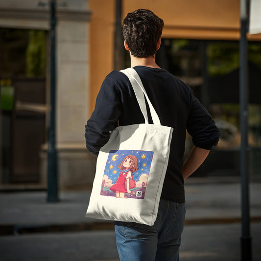 Girl and the Stars - Tote Bag