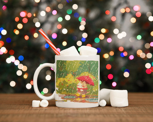 Strolling in the Rain - Coffee Mug