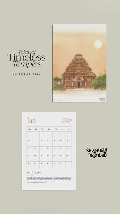 Tales of Timeless Temples Calendar 2026 ⭐️