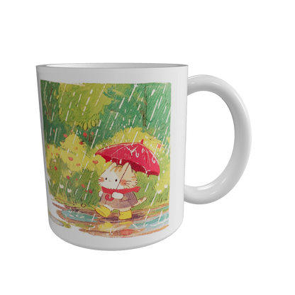 Strolling in the Rain - Coffee Mug
